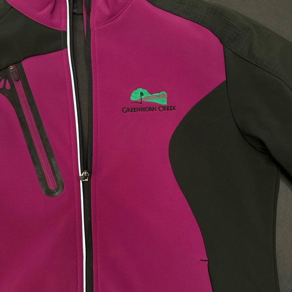 North End Fuchsia and Black Full Zip Jacket Size Small - Picture 3 of 9